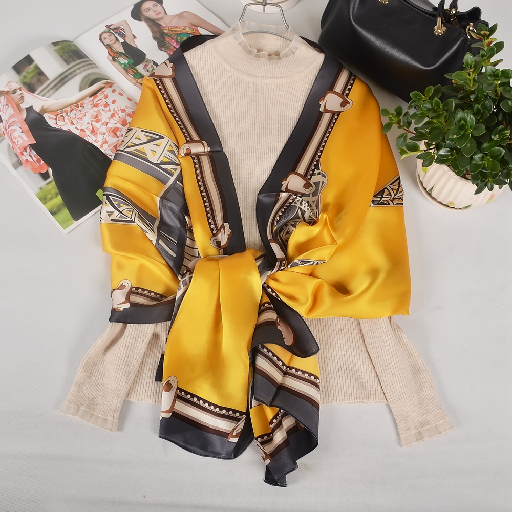 BYSIFA| New Bright Yellow 100% - огляд і ціна Shawl Wrap Winter