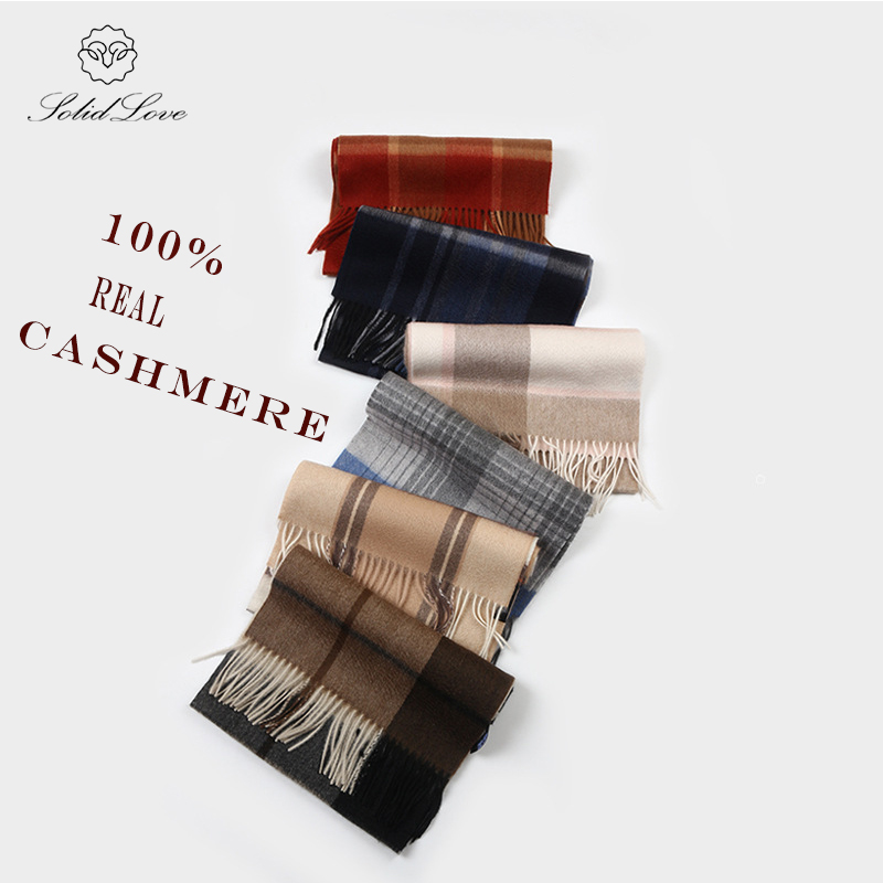 100% Cashmere Scarf   Plaid  W - огляд і ціна Wool Scarf Men
