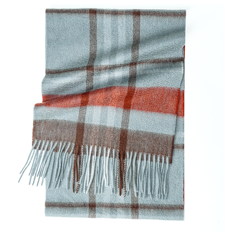 100% Cashmere Scarf   Plaid  W - огляд і ціна Wool Scarf Men