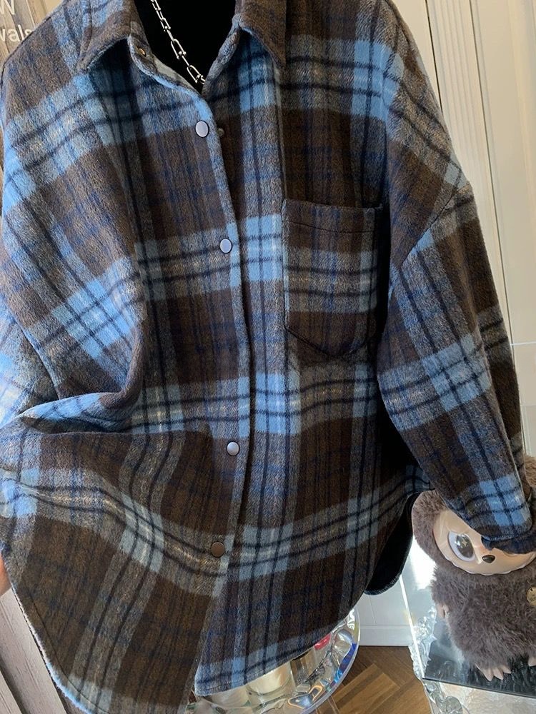 plus Size Women's Plaid Flanne - огляд і ціна Flannel Shirt Lined