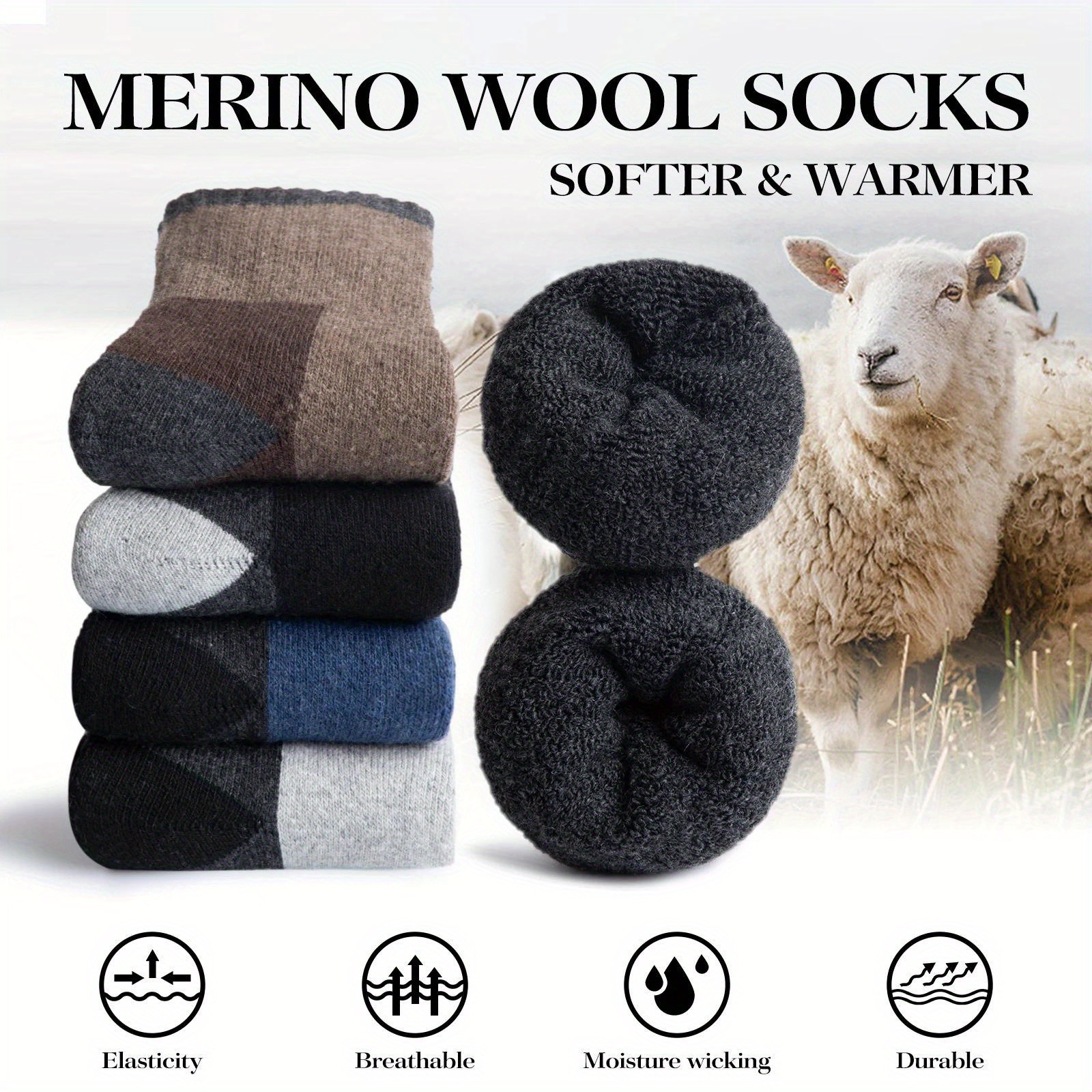 Winter Merino Wool Socks Thick - огляд і ціна Thermal Sock Wool
