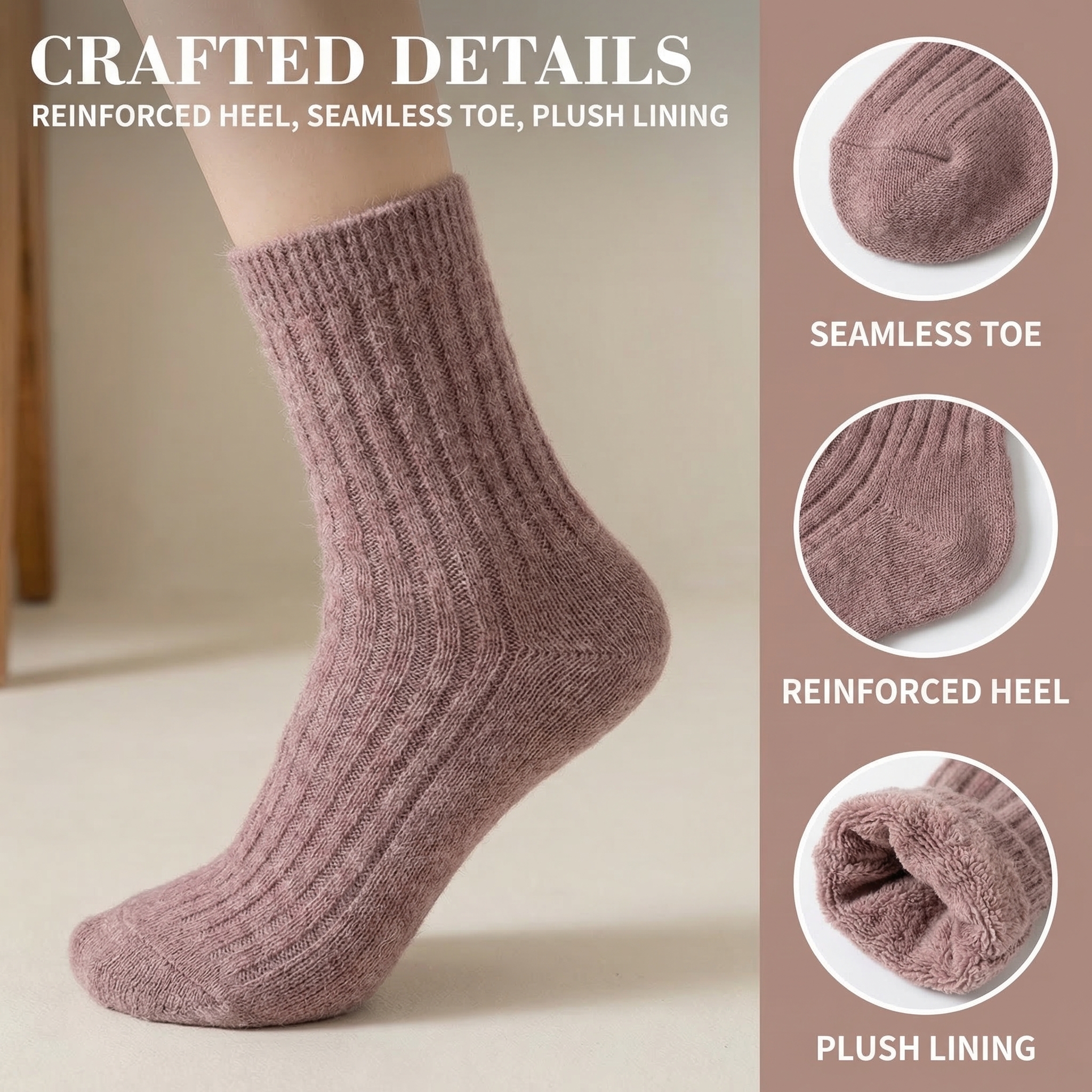 Wool Socks Women's Female Wint - огляд і ціна Thermal Sock Wool