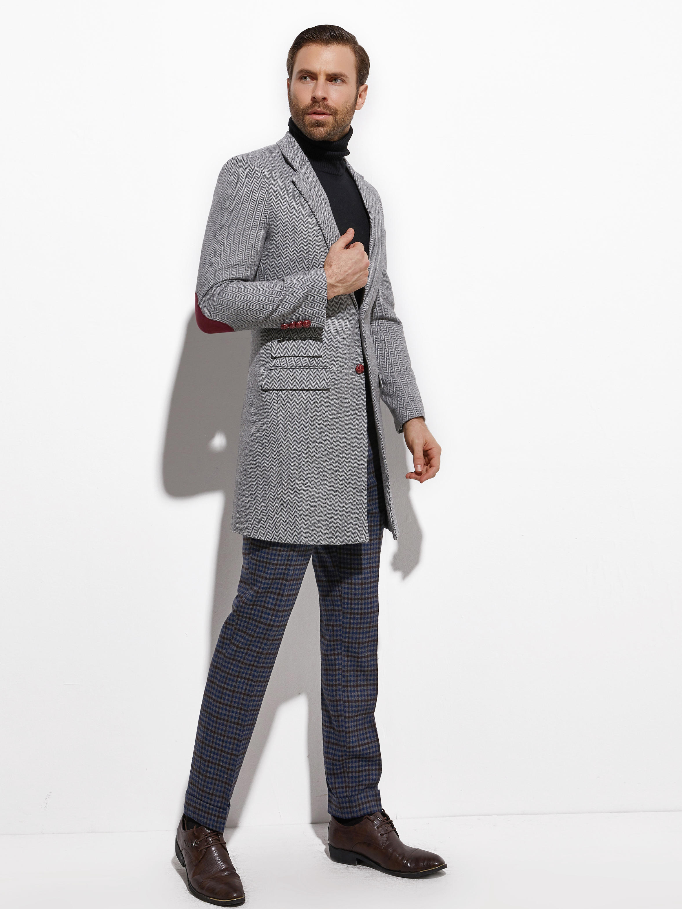 2026 Medium Length Spring Autu - огляд і ціна Wool Coat Peacoat