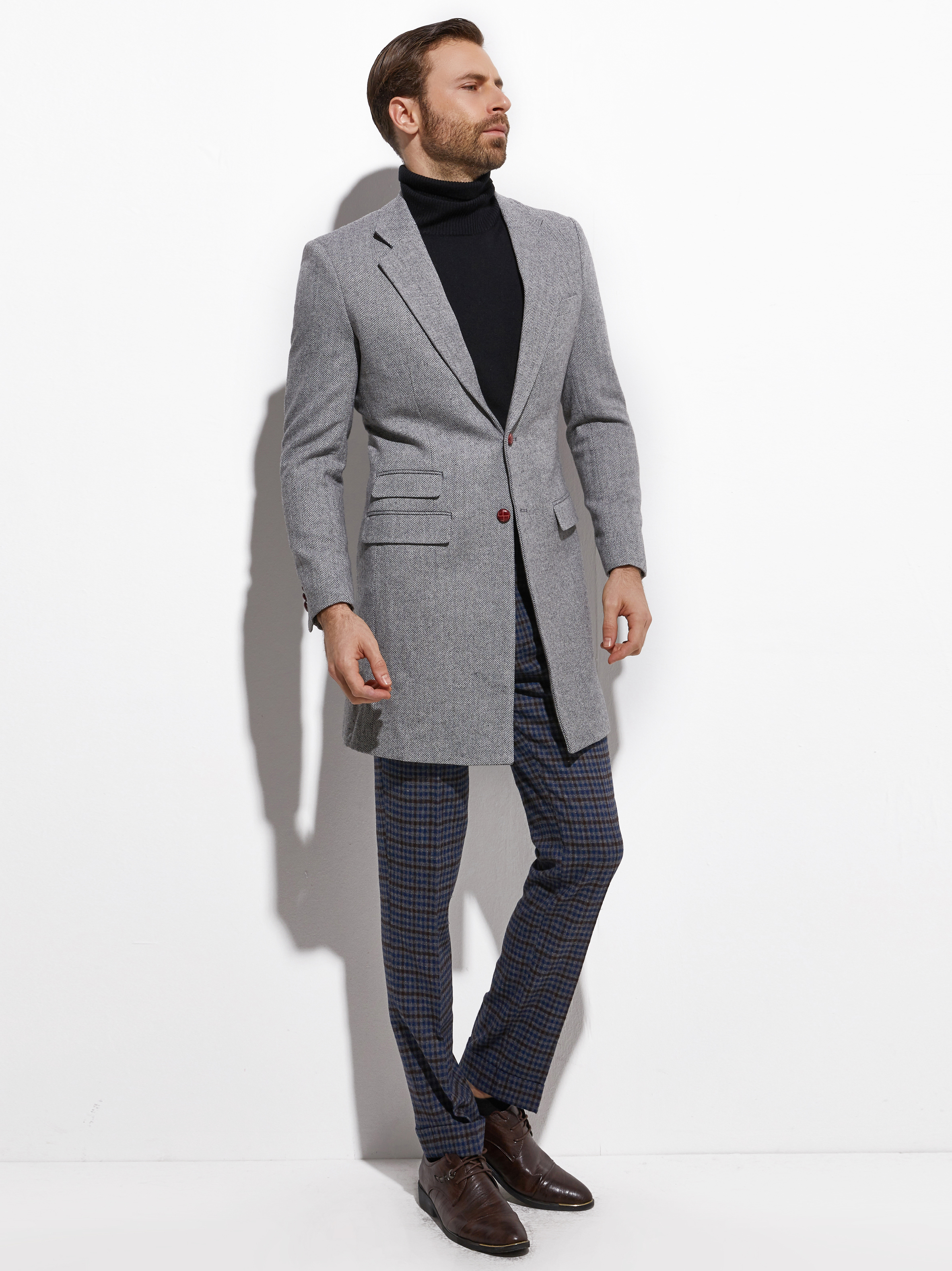 2026 Medium Length Spring Autu - огляд і ціна Wool Coat Peacoat