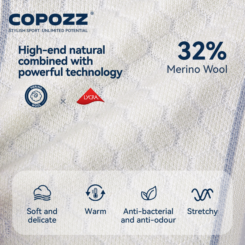 COPOZZ New Winter Ski Socks Me - огляд і ціна Thermal Sock Wool