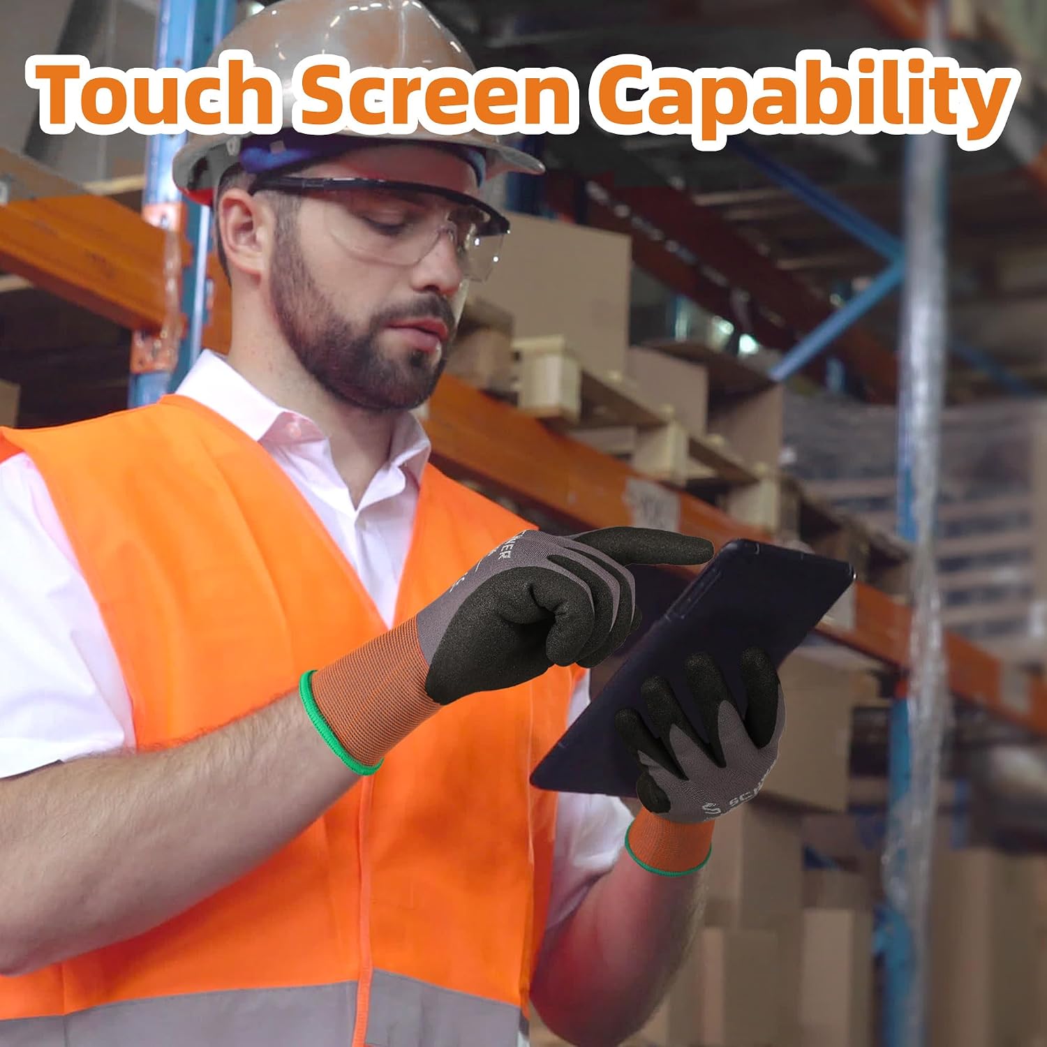 6 Pairs Heavy Duty Work Gloves - огляд і ціна Touch Screen Gloves