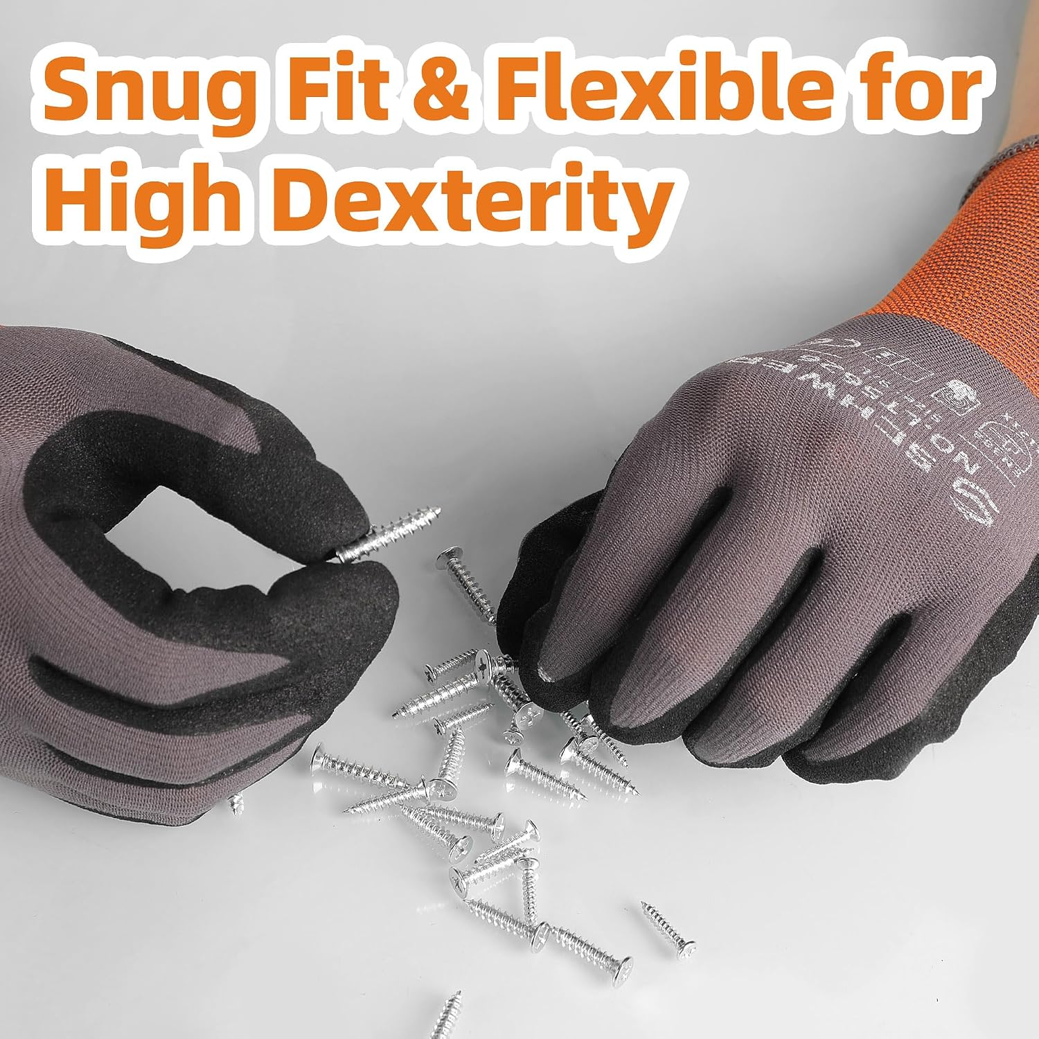 6 Pairs Heavy Duty Work Gloves - огляд і ціна Touch Screen Gloves