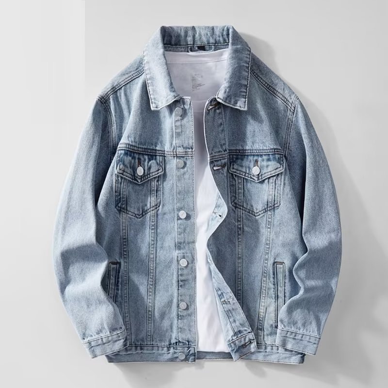 Denim Jacket Men  Single Breas - огляд і ціна Down Jacket Packable