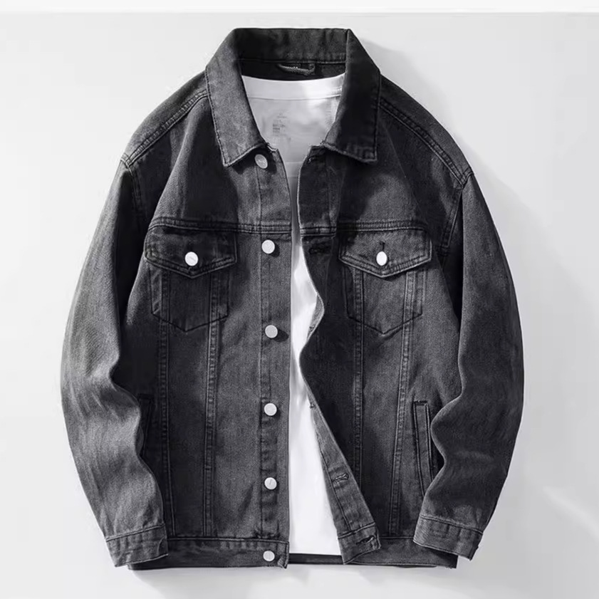 Denim Jacket Men  Single Breas - огляд і ціна Down Jacket Packable