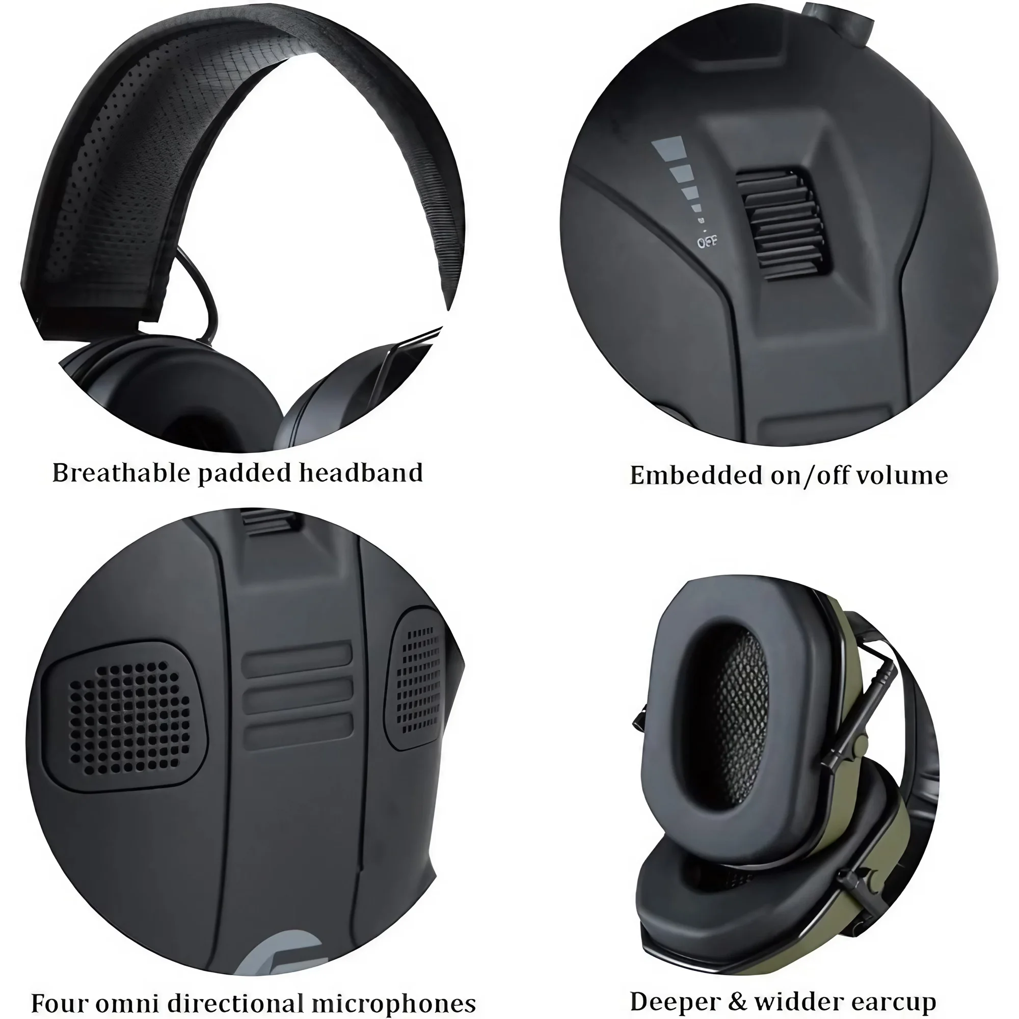 Foldable Tactical Noise Cancel - огляд і ціна Earmuffs Foldable