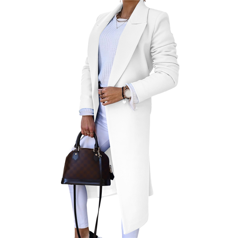 CYCLI-Women Long Wool Coats Fo - огляд і ціна Wool Coat Peacoat