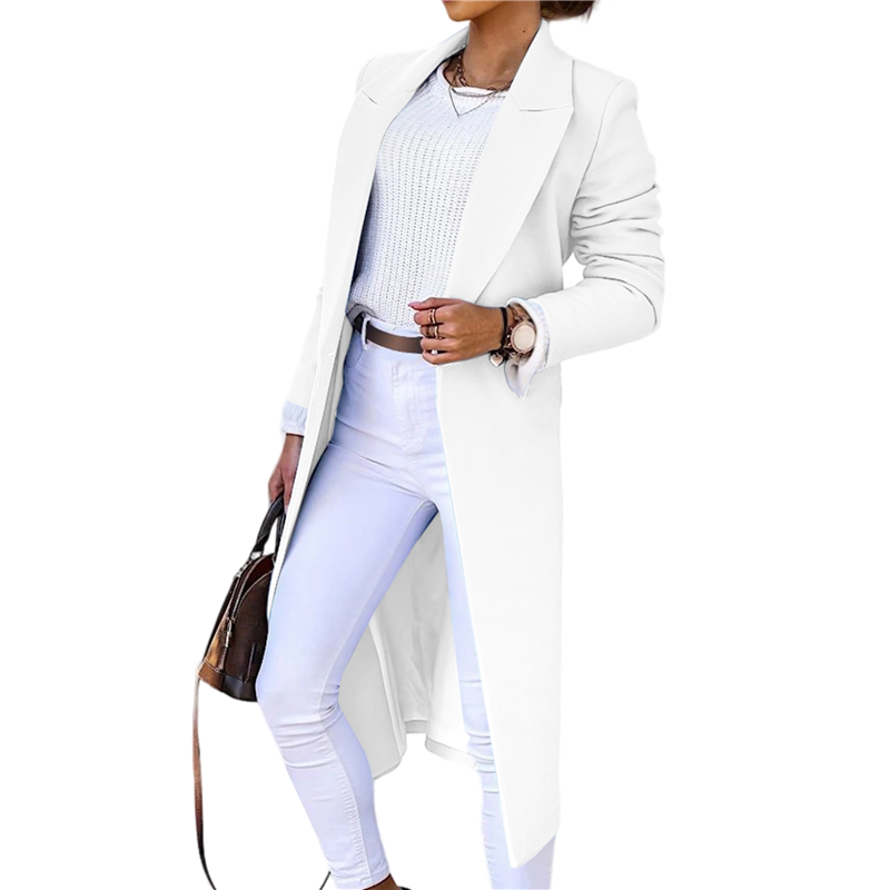 CYCLI-Women Long Wool Coats Fo - огляд і ціна Wool Coat Peacoat
