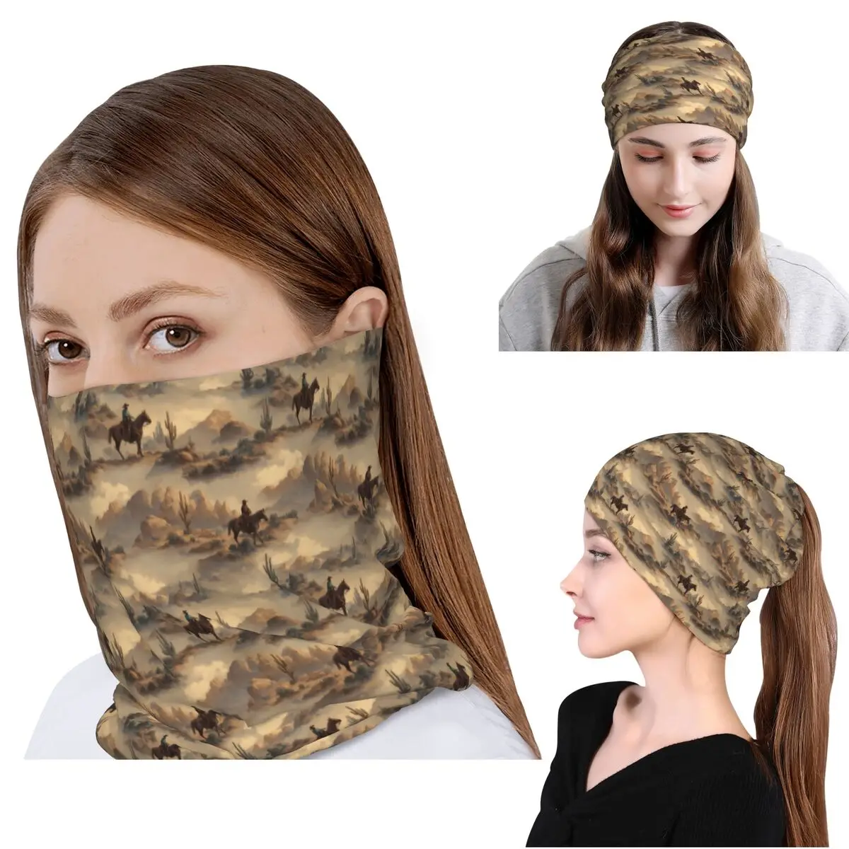 Cowboy In Desert Western Lands - огляд і ціна Knit Beanie Hat Warm