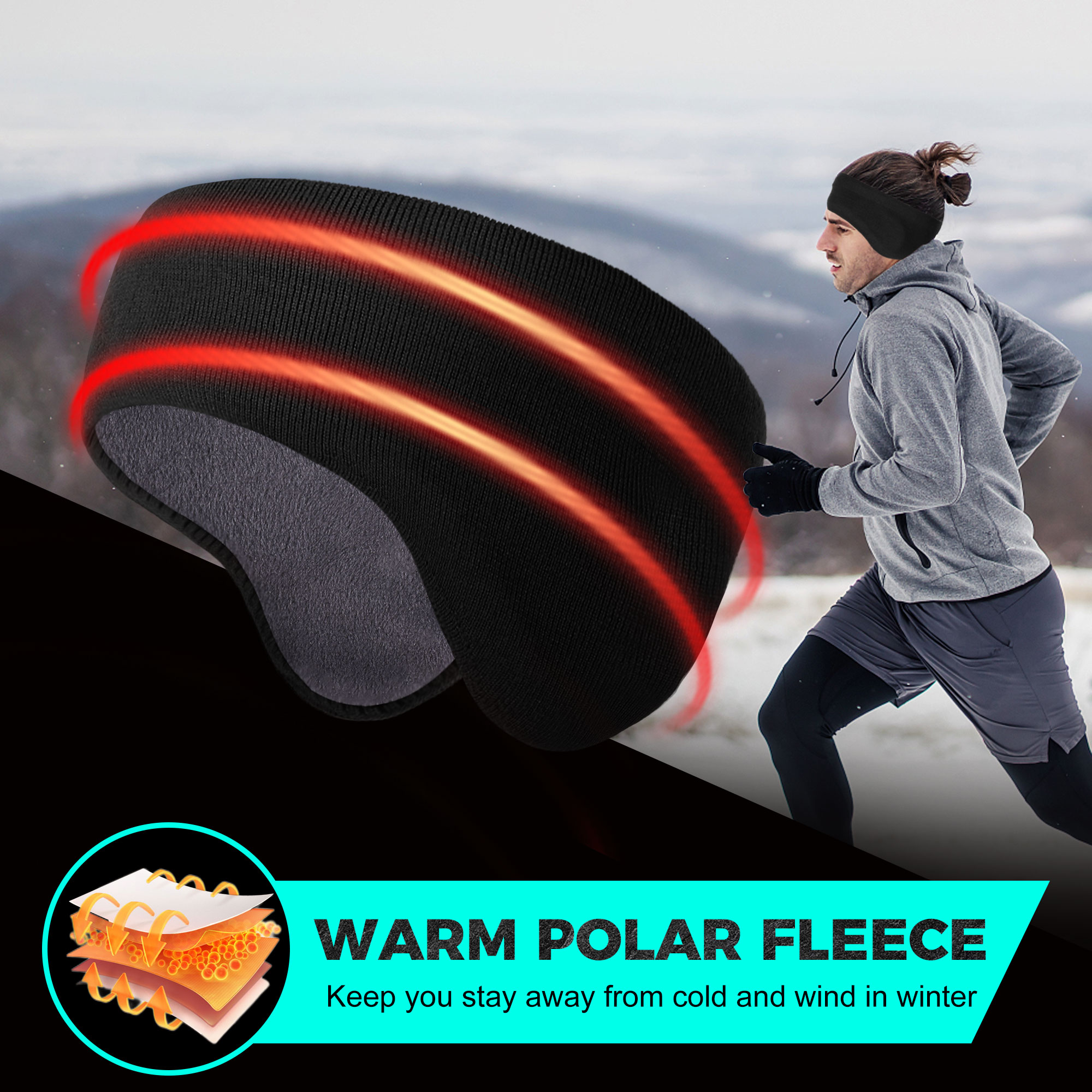 Winter Fleece Bandana Double-l - огляд і ціна Winter Headband Fleece