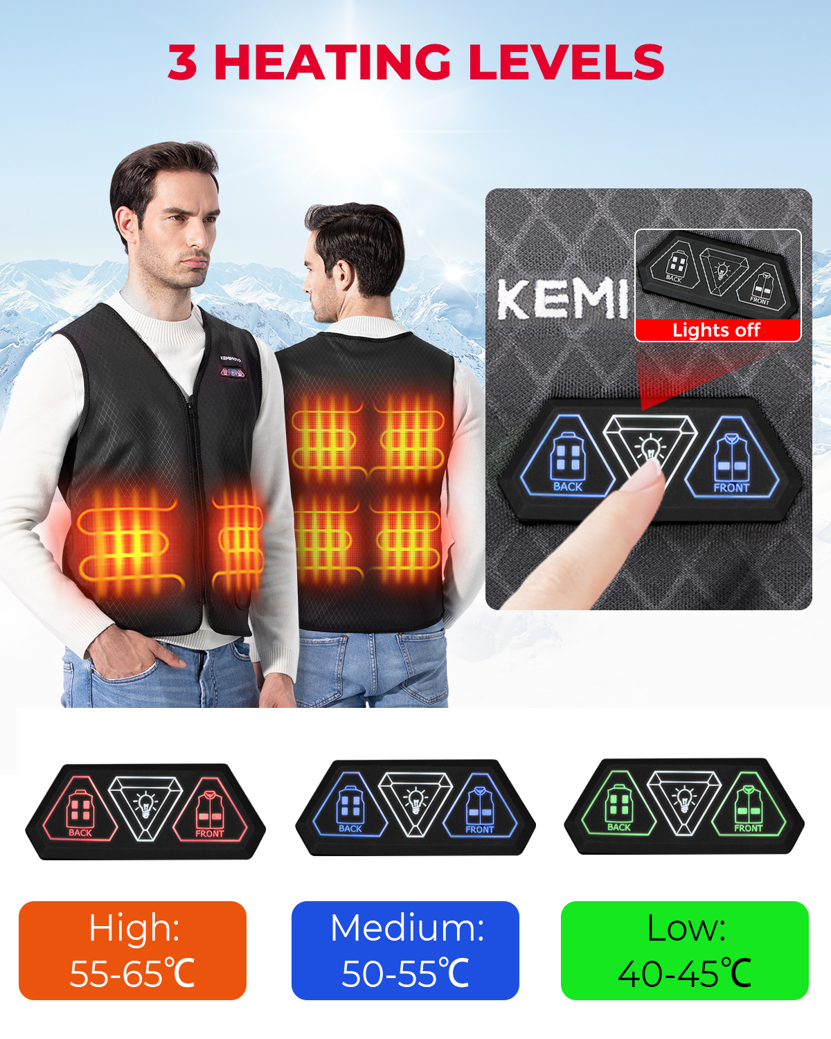 Lightweight Heated Vest USB Po - огляд і ціна Heated Vest Battery