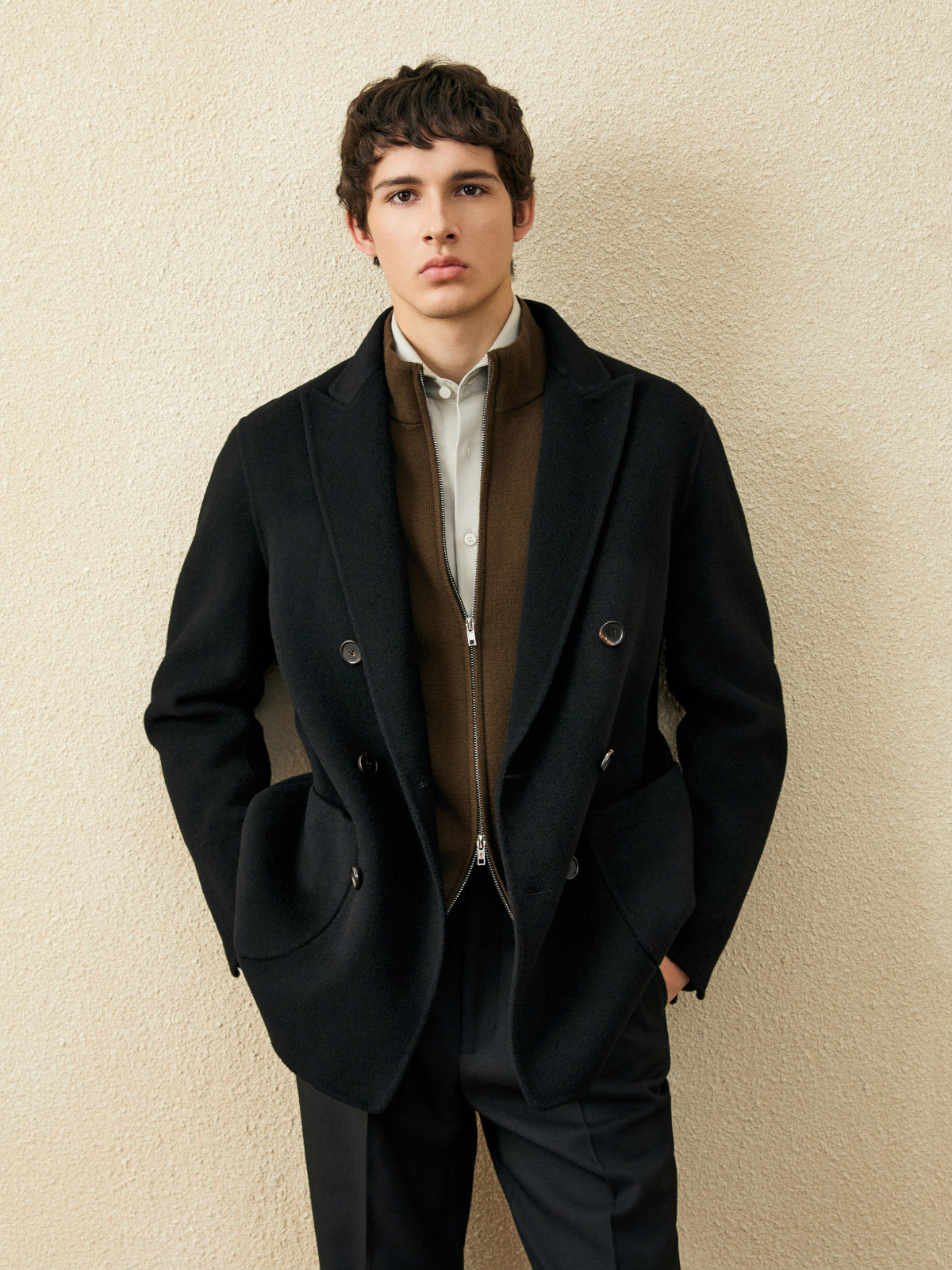Men‘s 100% Wool Short Coat | B - огляд і ціна Wool Coat Peacoat