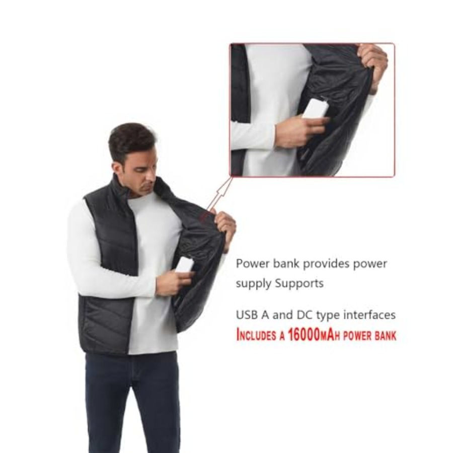 Heated Down Vest for and Wo wi - огляд і ціна Heated Vest Battery