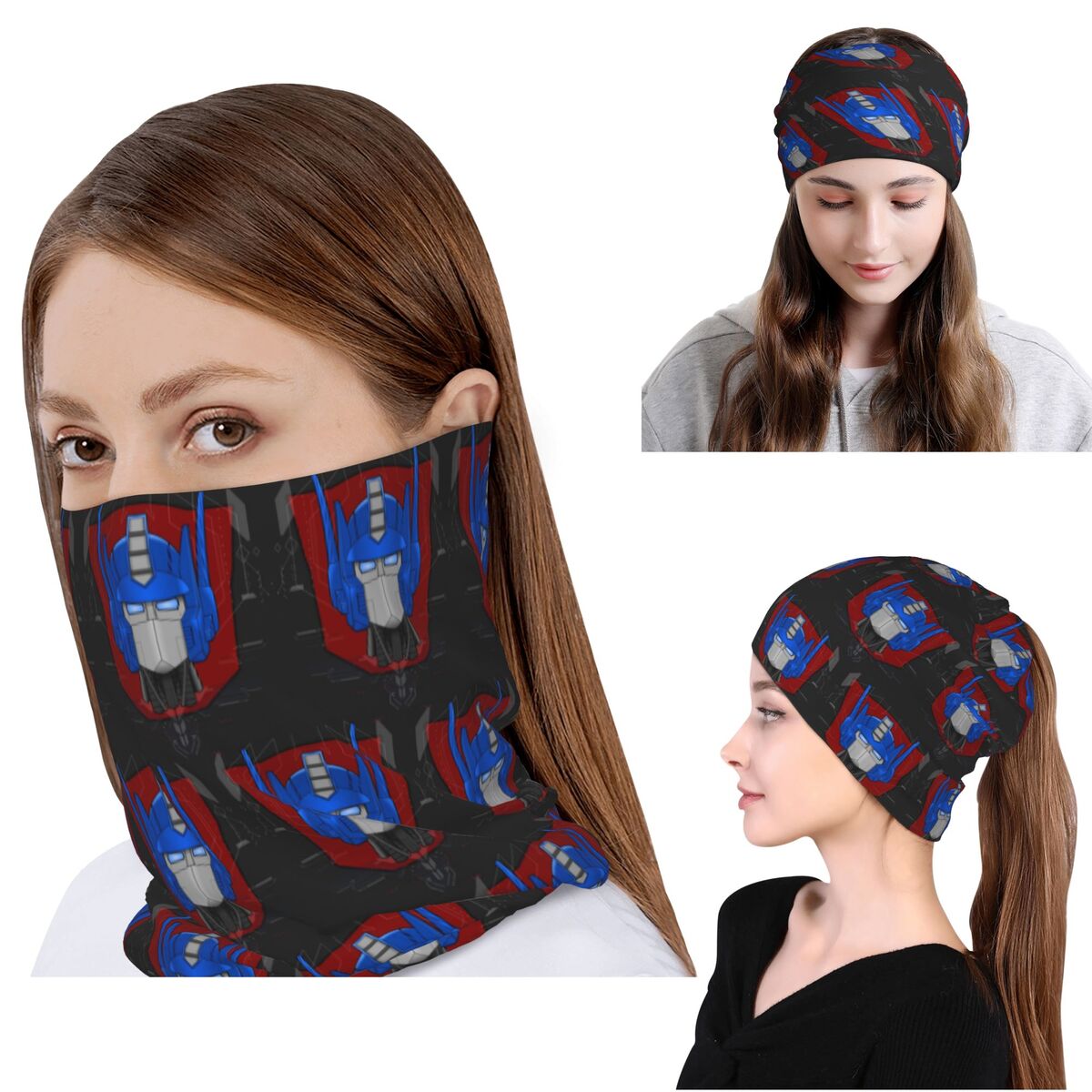 Optimus Prime Bust Bandana Nec - огляд і ціна Knit Beanie Hat Warm