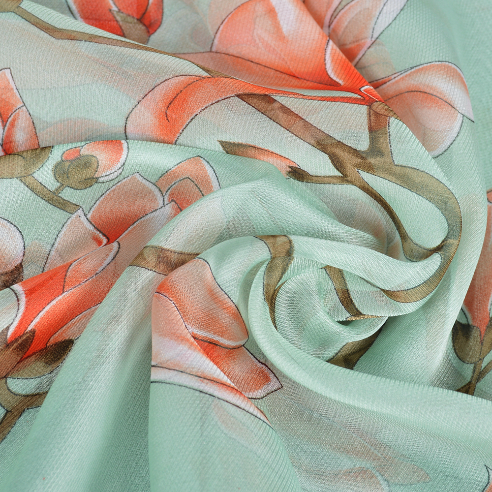 BYSIFA| Light Green Silk Scarf - огляд і ціна Shawl Wrap Winter