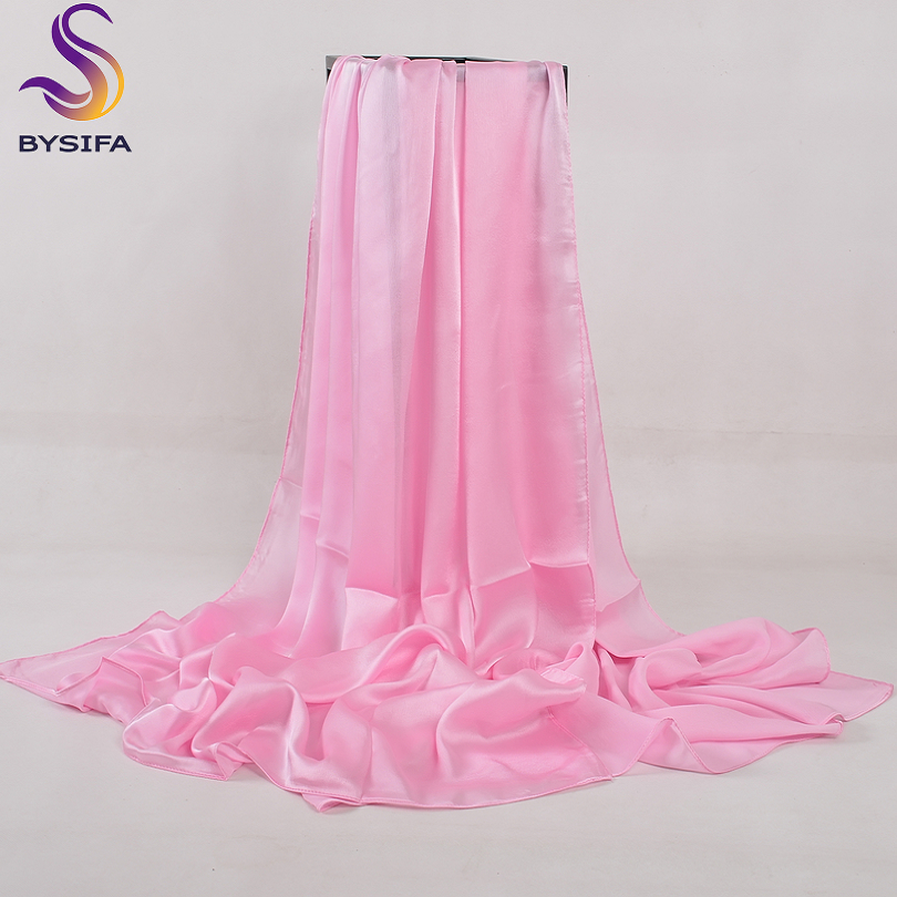 [BYSIFA] Solid Color Silk Scar - огляд і ціна Shawl Wrap Winter