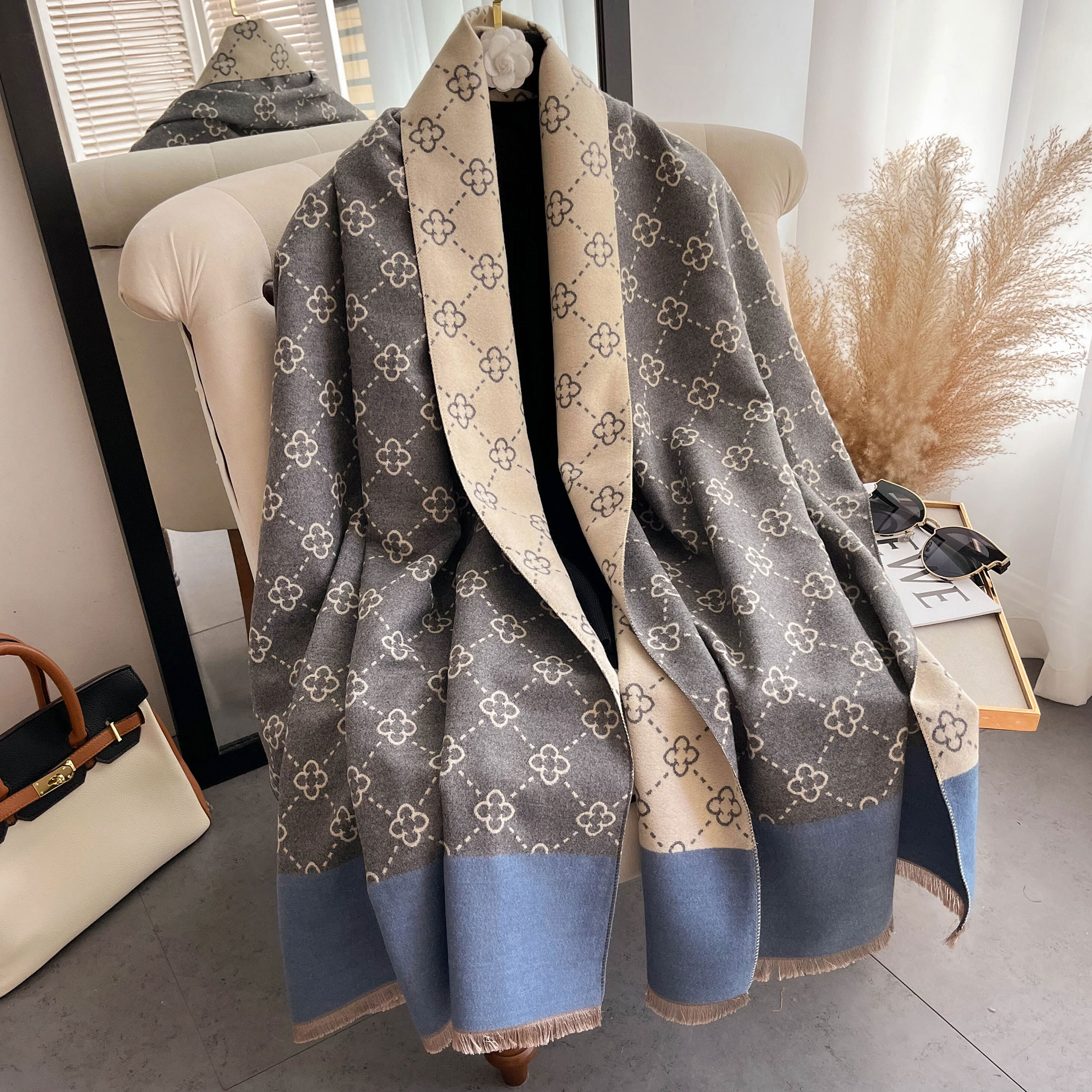 NEW Luxury Winter Thick Warm S - огляд і ціна Wool Scarf Men