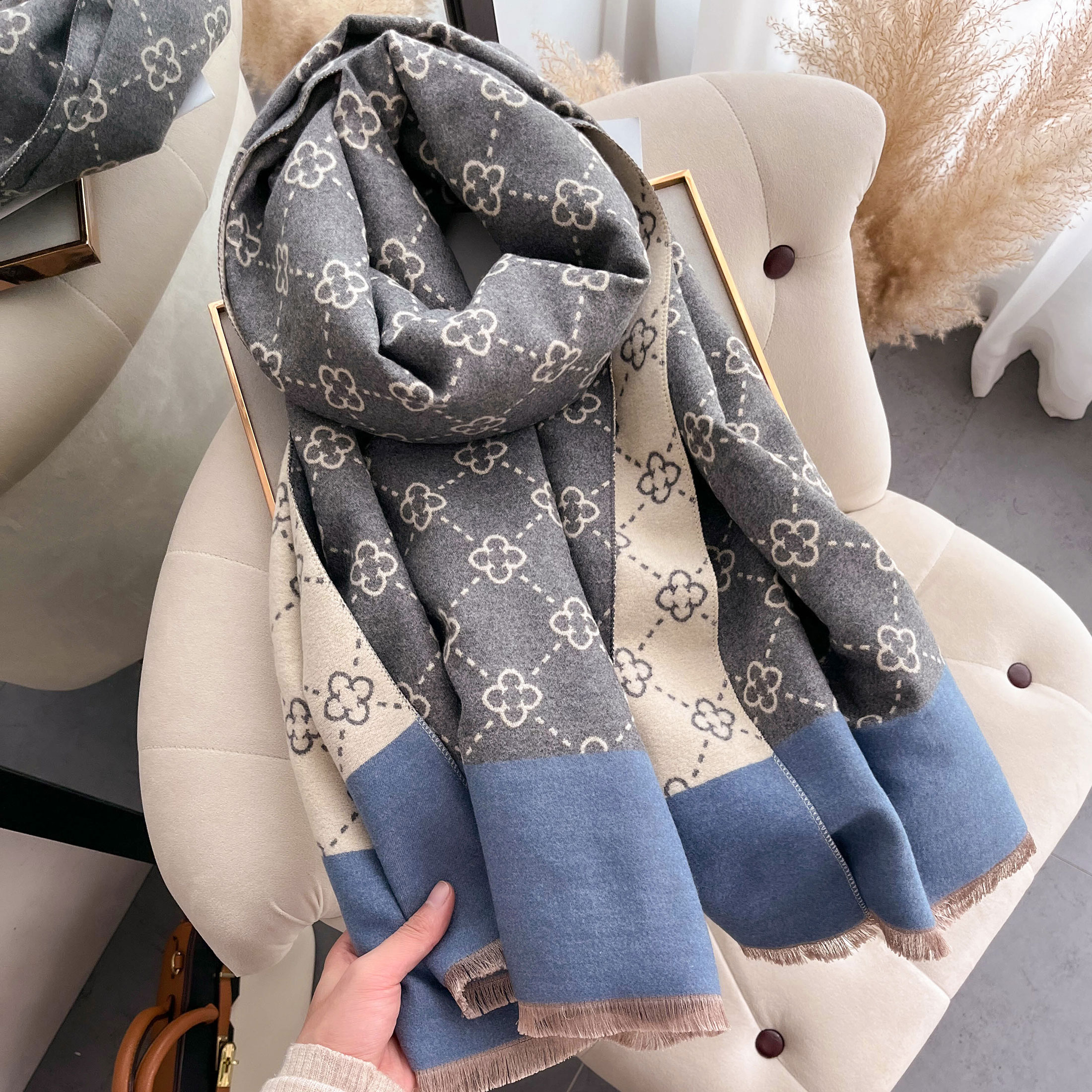 NEW Luxury Winter Thick Warm S - огляд і ціна Wool Scarf Men