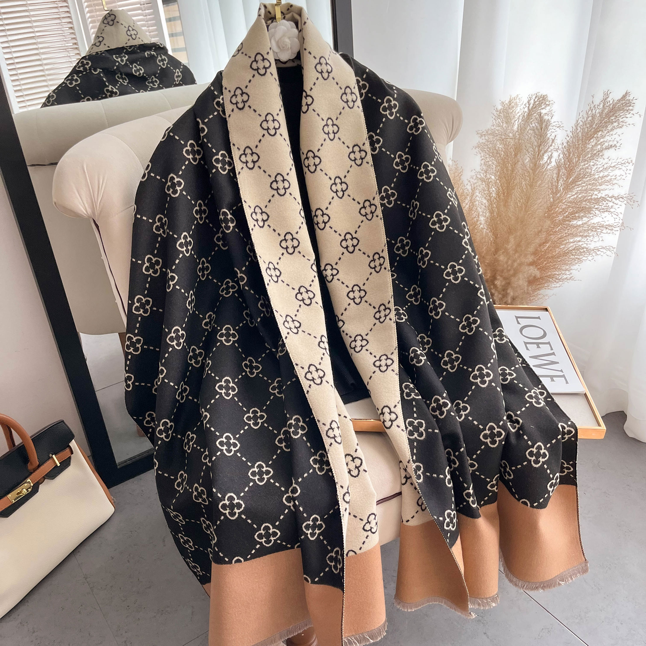 NEW Luxury Winter Thick Warm S - огляд і ціна Wool Scarf Men
