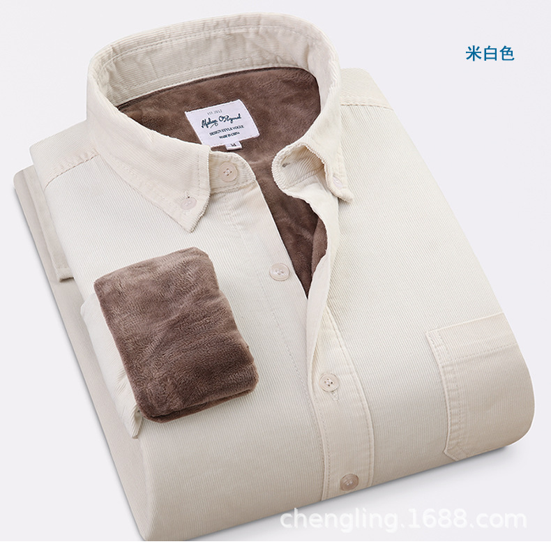 Corduroy Warm Shirts Cotton Pl - огляд і ціна Flannel Shirt Lined
