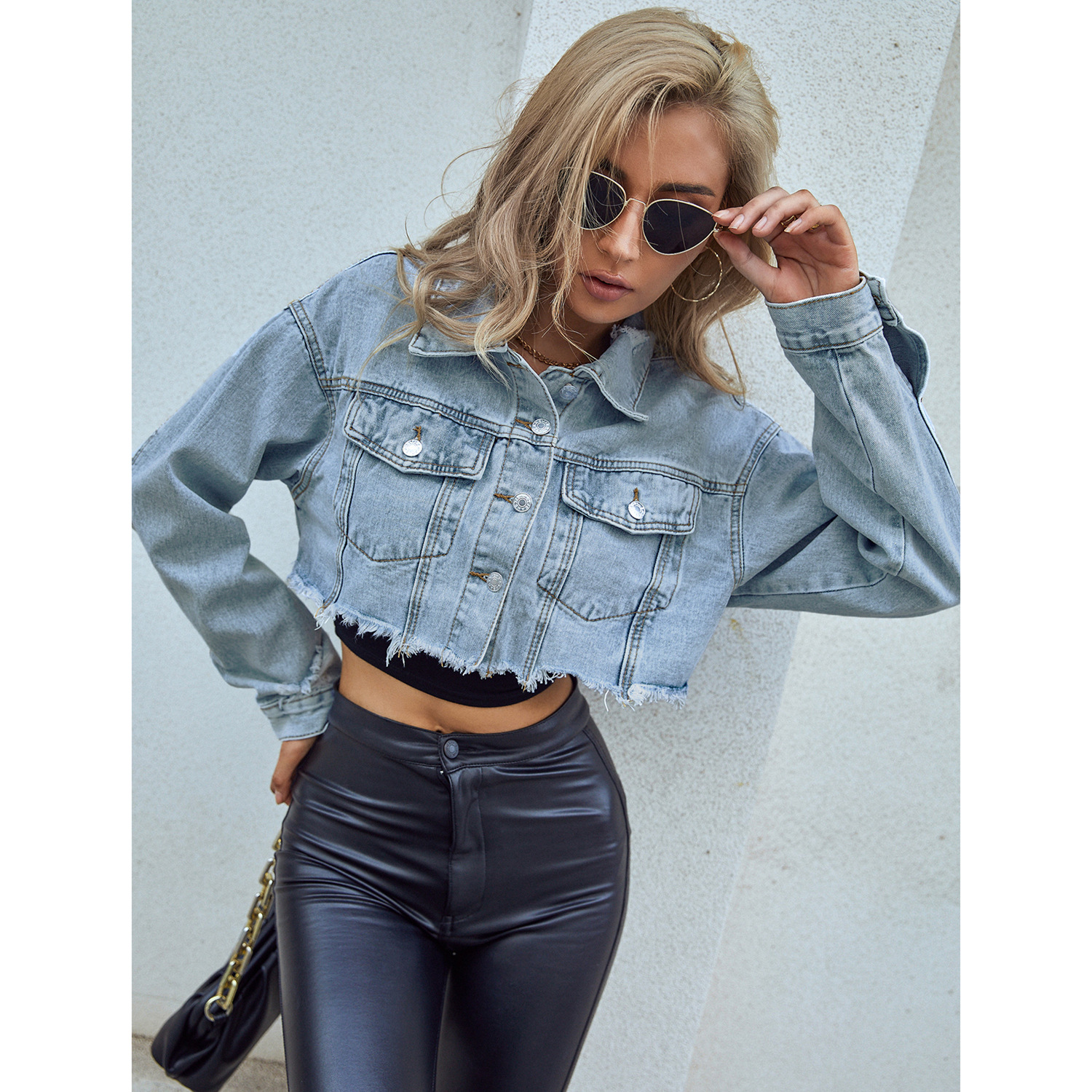 Women Denim Coats Solid Short  - огляд і ціна Down Jacket Packable