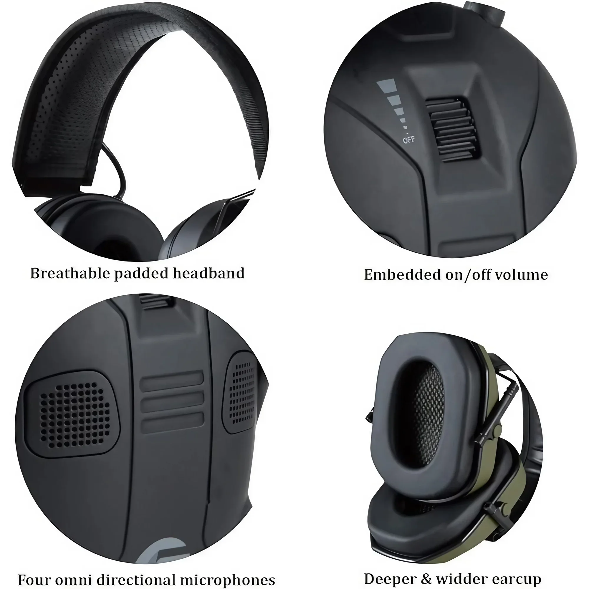 Foldable Tactical Electronic E - огляд і ціна Earmuffs Foldable