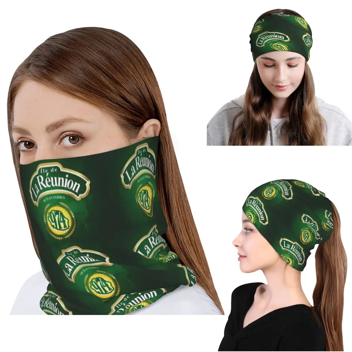 974 Reunion Island Flag Bandan - огляд і ціна Knit Beanie Hat Warm