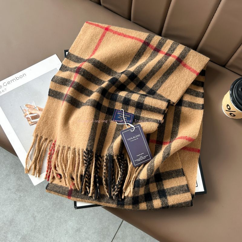 Autumn and winter classic chec - огляд і ціна Wool Scarf Men