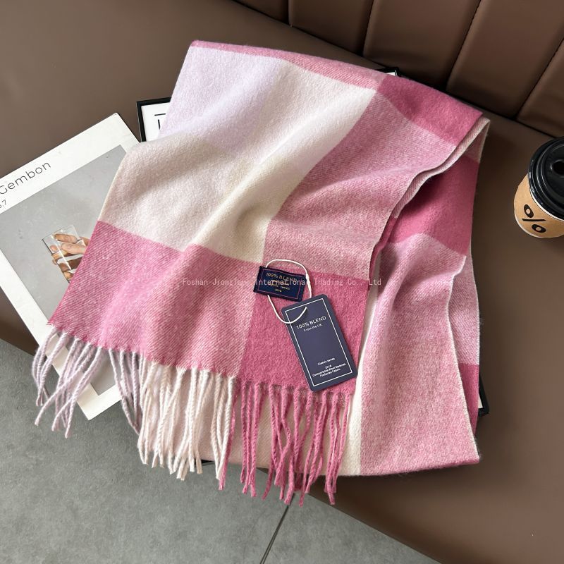 Autumn and winter classic chec - огляд і ціна Wool Scarf Men