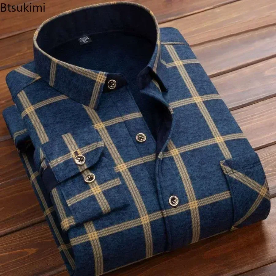 2024 Men's Winter Warm Long Sl - огляд і ціна Flannel Shirt Lined