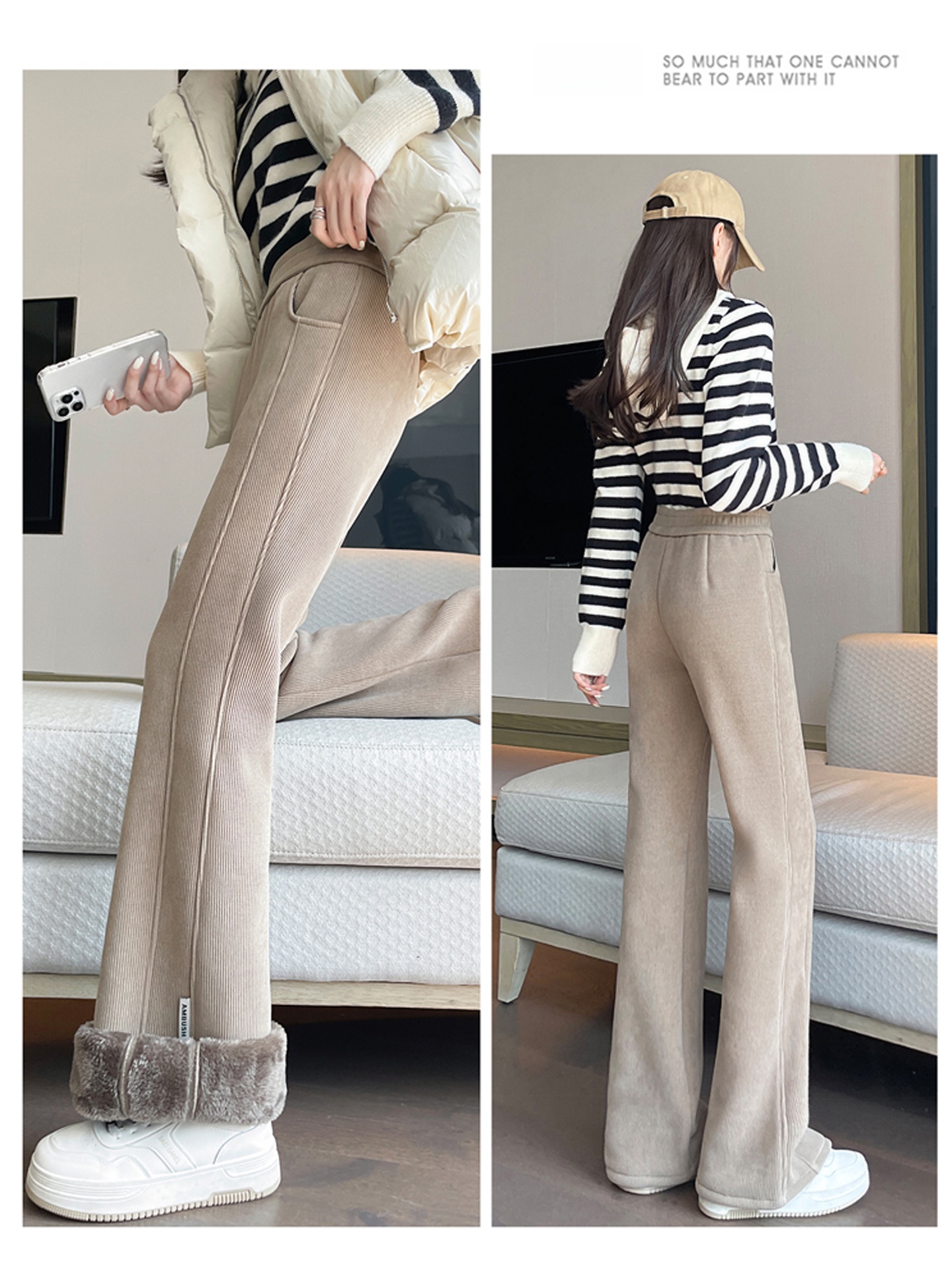 Lamb Velvet Thickened Women's  - огляд і ціна Corduroy Pant Warm
