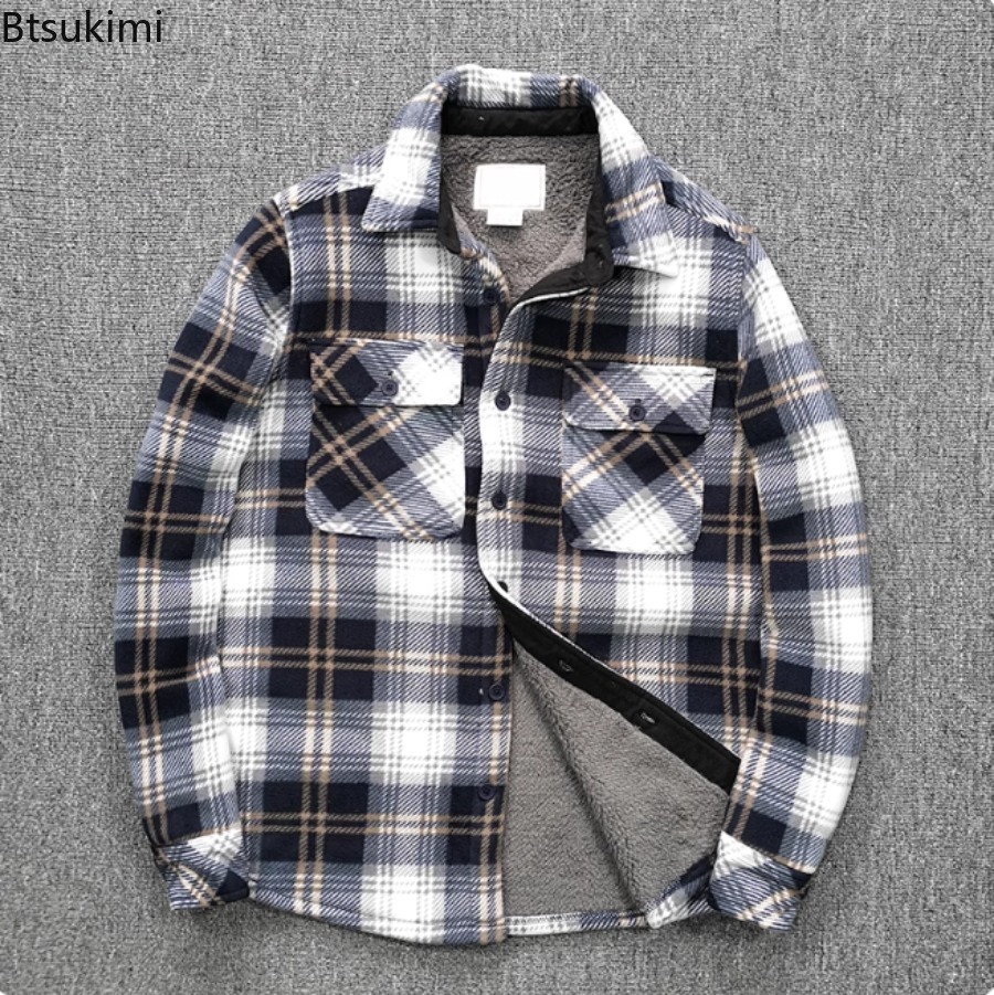 Mens Winter Fleece Linend Warm - огляд і ціна Flannel Shirt Lined