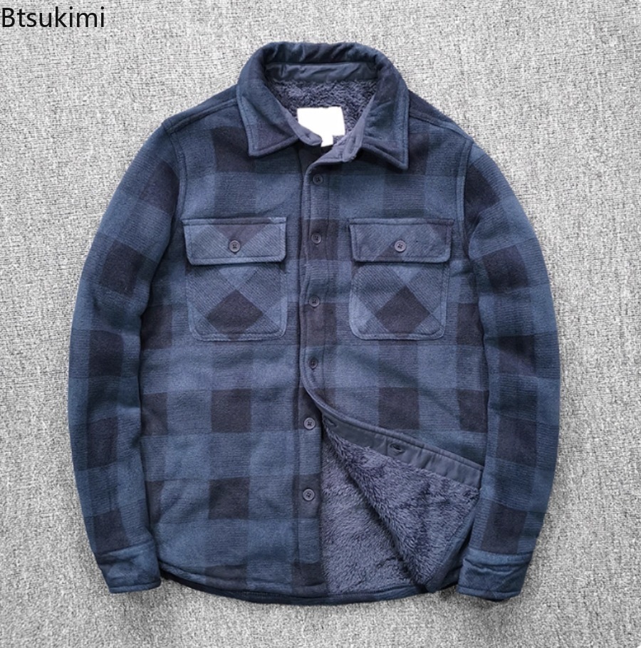 Mens Winter Fleece Linend Warm - огляд і ціна Flannel Shirt Lined