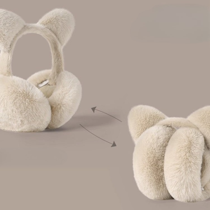 Cat ears foldable earmuffs plu - огляд і ціна Earmuffs Foldable