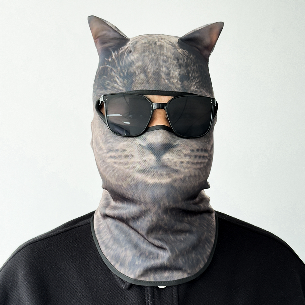 3D cat animal skiing Balaclava - огляд і ціна Balaclava Ski Mask