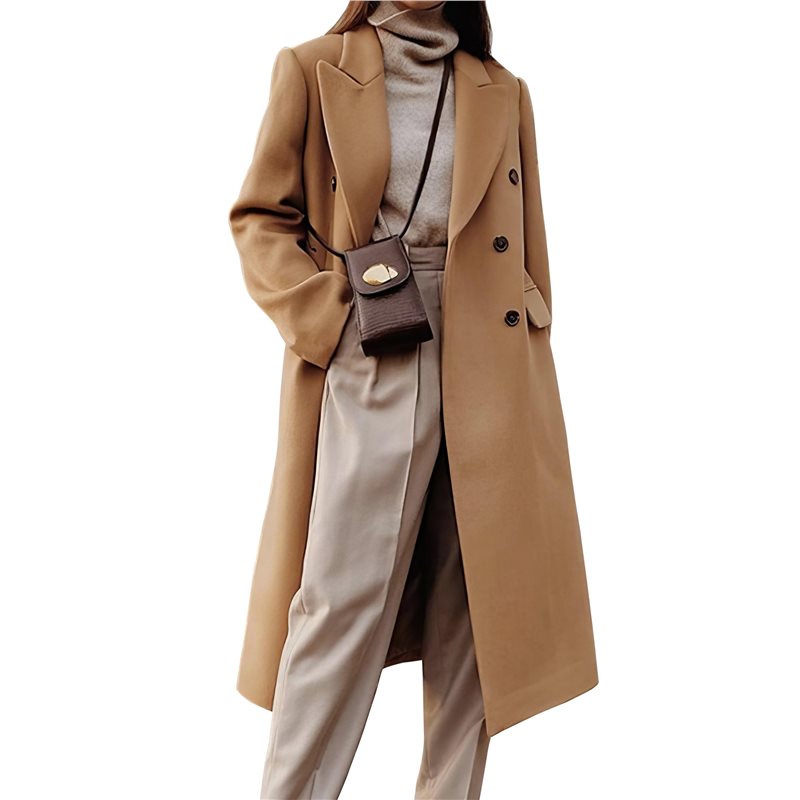A24F-Womens Long Wool Coats Fa - огляд і ціна Wool Coat Peacoat