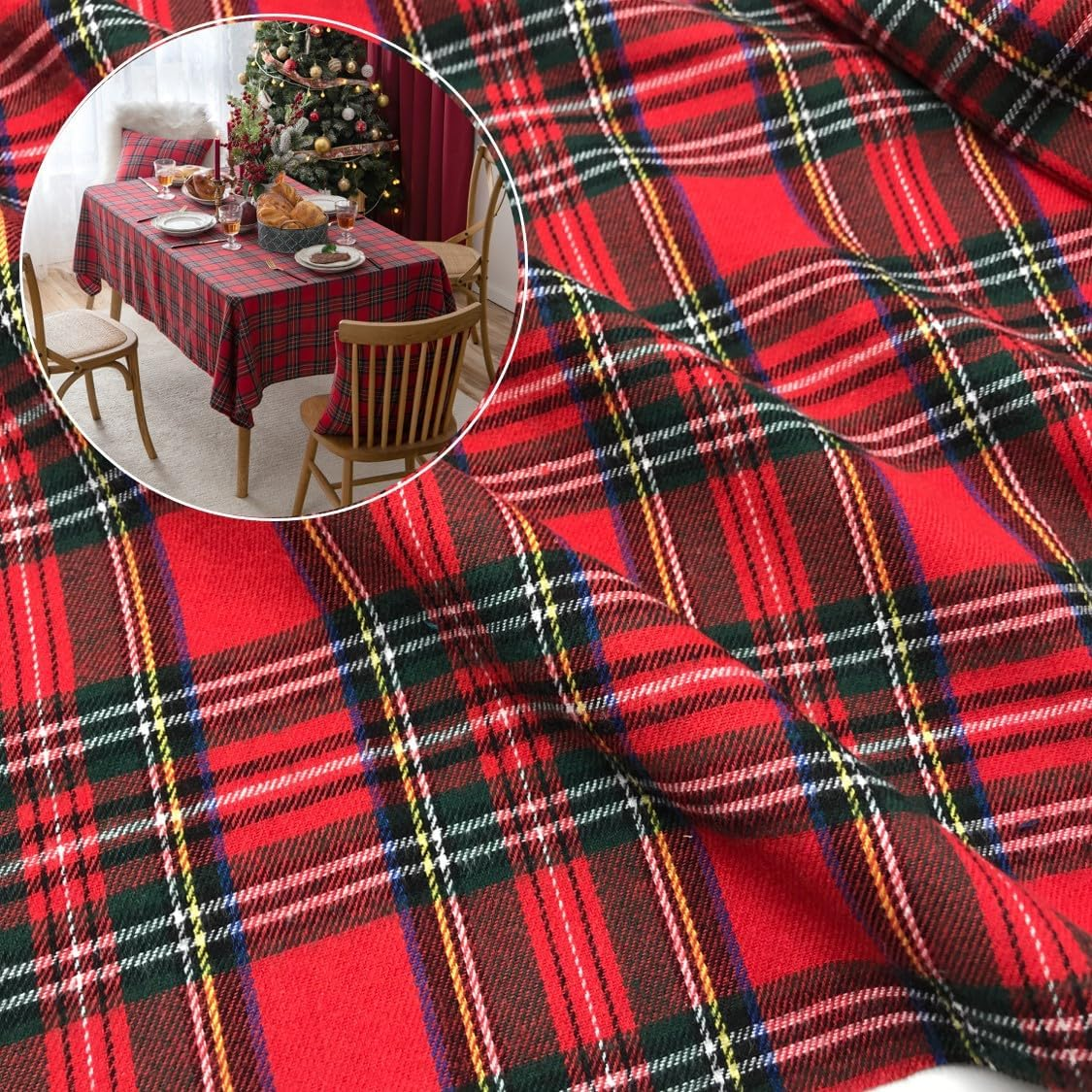 Christmas Plaid Fabric for DIY - огляд і ціна Flannel Shirt Lined