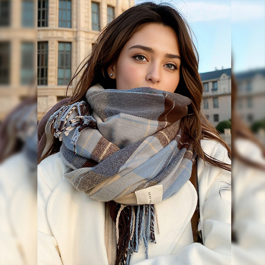1 pc Fashionable and warm Brit - огляд і ціна Wool Scarf Men