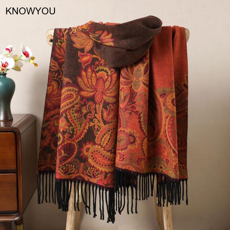 Reversible Jacquard Warm Cashm - огляд і ціна Cashmere Pashmina Wrap