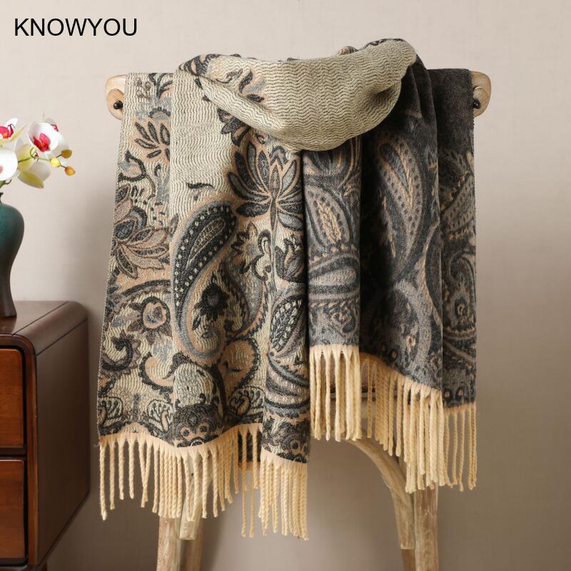 Reversible Jacquard Warm Cashm - огляд і ціна Cashmere Pashmina Wrap